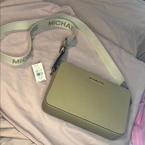 Michael Kors Beige Crossbody Bag